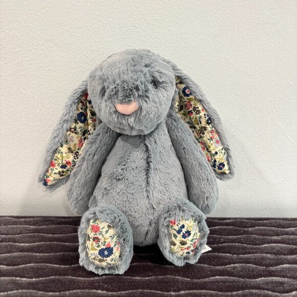 RARE Jellycat Medium Blossom Dusky Blue Bunny BNWT - Picture 2 of 6